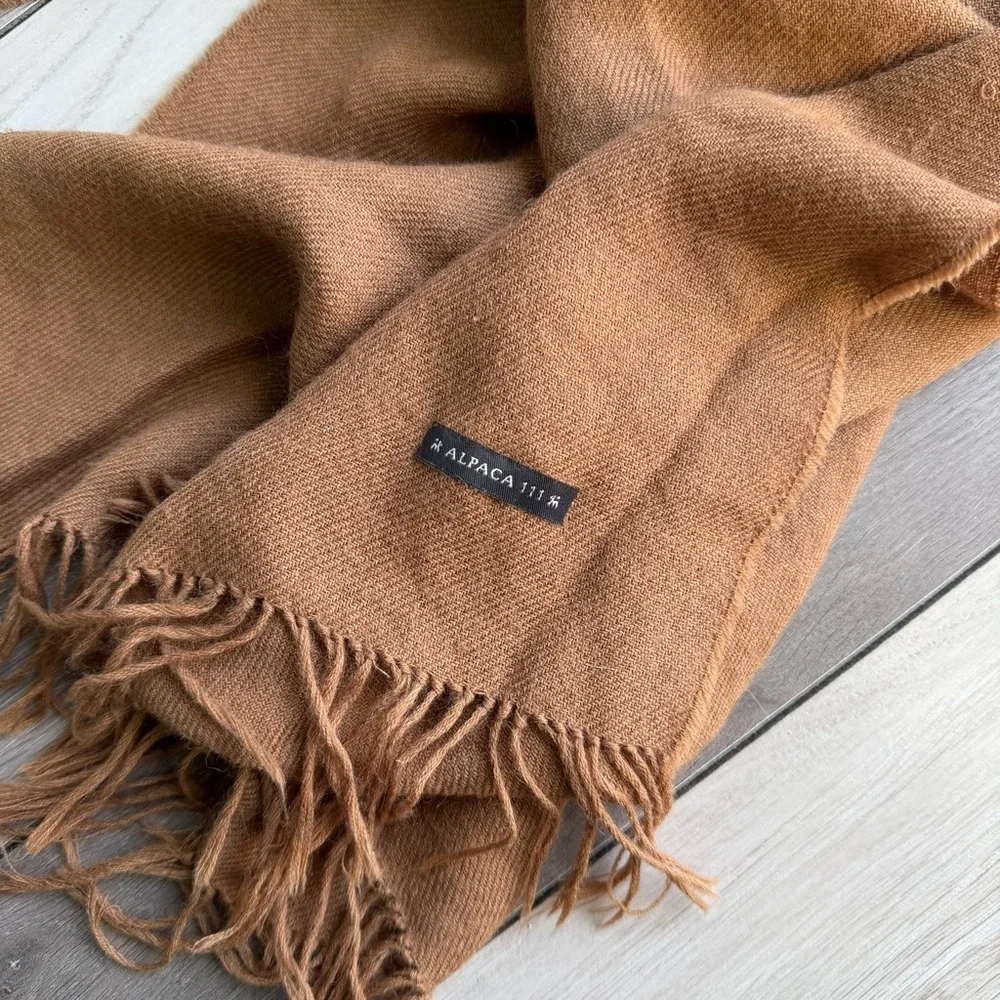 Alpaca 111 Camel Scarf